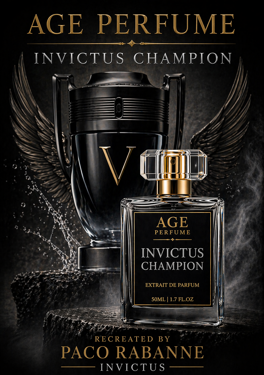Inspired by paco rabanne invictus (very popular)