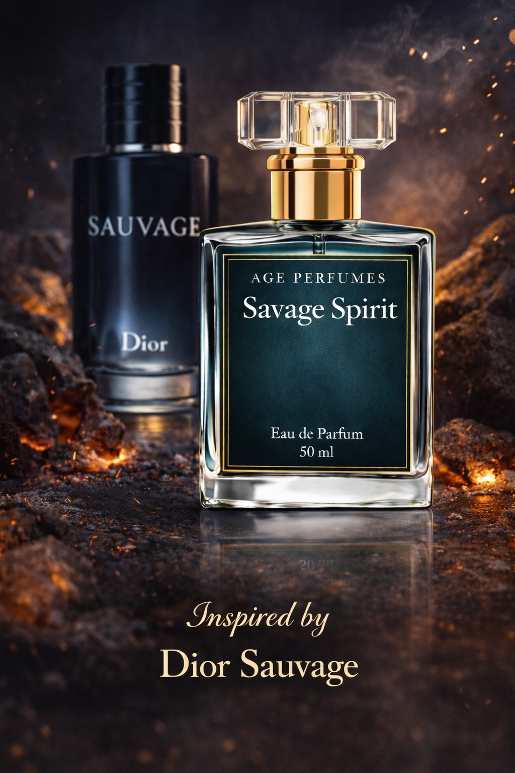 AGE Perfumes Savage Spirit 50ml Eau de Parfum – Inspired by viral Dior Sauvage Highest selling product 100% authentic