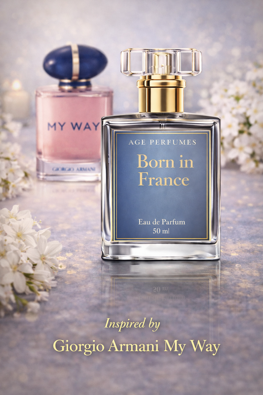 AGE Perfumes Born in France 50ml Eau de Parfum – Inspired by Giorgio Armani My Way highest selling product 100% authentic