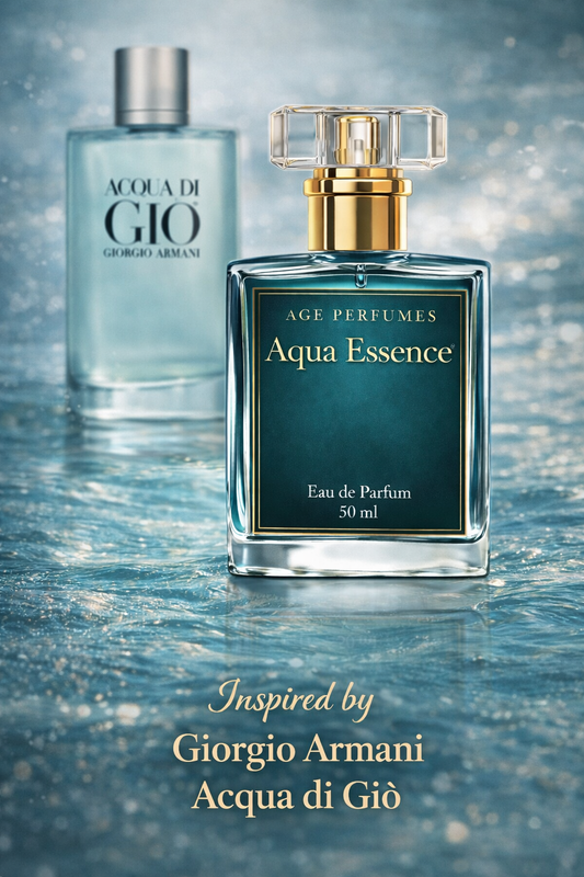 AGE Perfumes Aqua Essence 50ml Eau de Parfum – Inspired by popular Giorgio Armani  Acqua di Gio 100% authentic