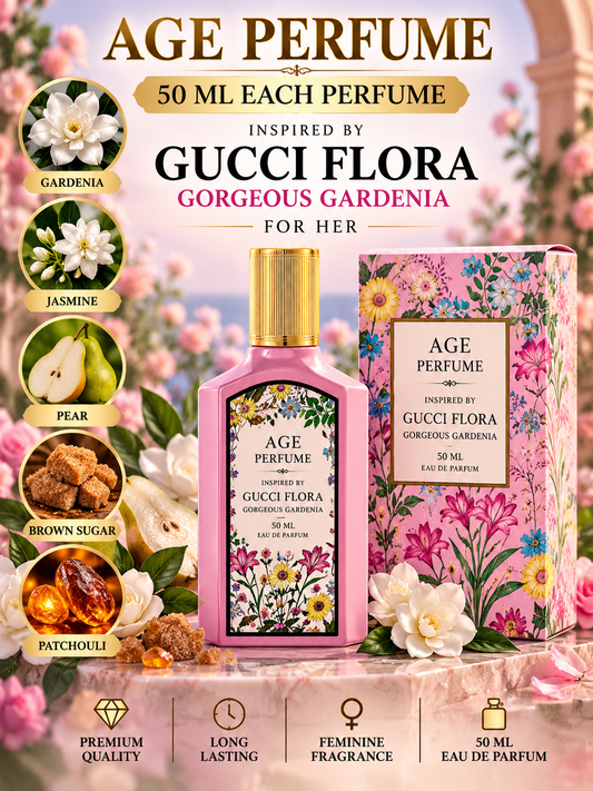 Gucci flora 50 ml perfume inspired by bottle very popular for feminine